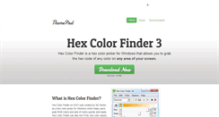 Desktop Screenshot of hexcolorfinder.com