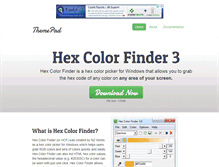 Tablet Screenshot of hexcolorfinder.com